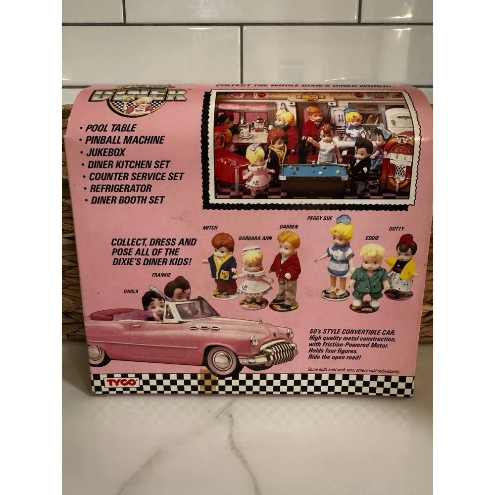 Dixie's Diner Light Up Juke Box Playset By TYCO‎ Industries 1989